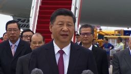 Xi Jinping HK arrival speech