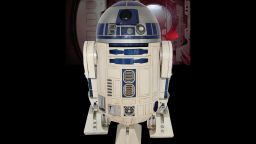 An R2-D2 unit from the "Star Wars" films sold at auction Wednesday.