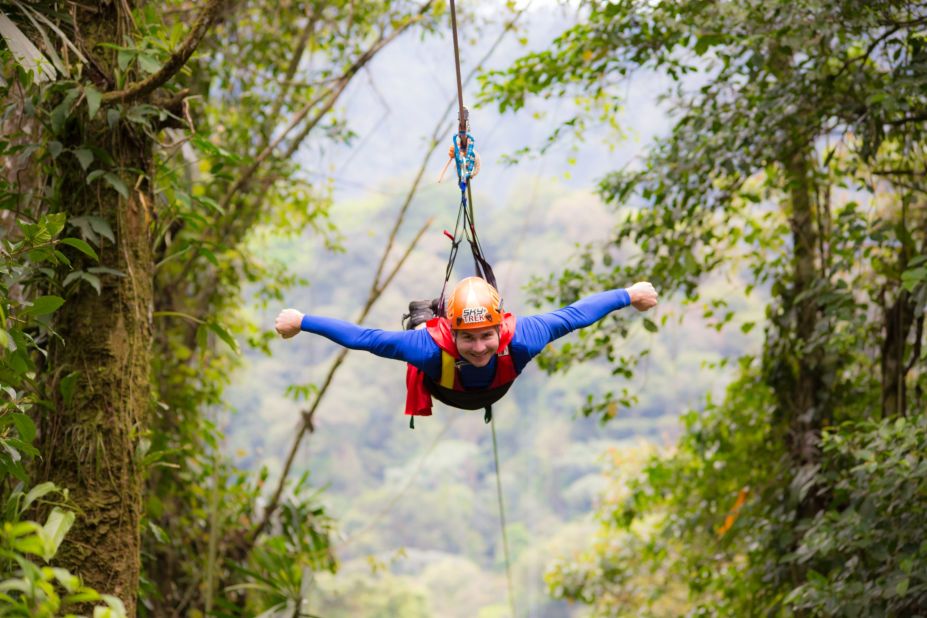 <strong>World's coolest zip lines:</strong> In Costa Rica, Sky Adventures offers a thrilling zip line circuit, located in Monteverde and La Fortuna parks -- perfect for channeling your inner superhero.