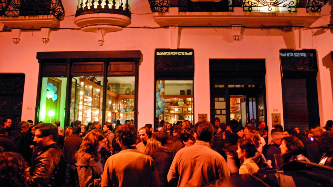 <strong>The ultra-hip area: </strong>Teresa Campos recommends the happening bars around Praça dos Leões and the ultra-hip Galerias de Paris area pictured here. 