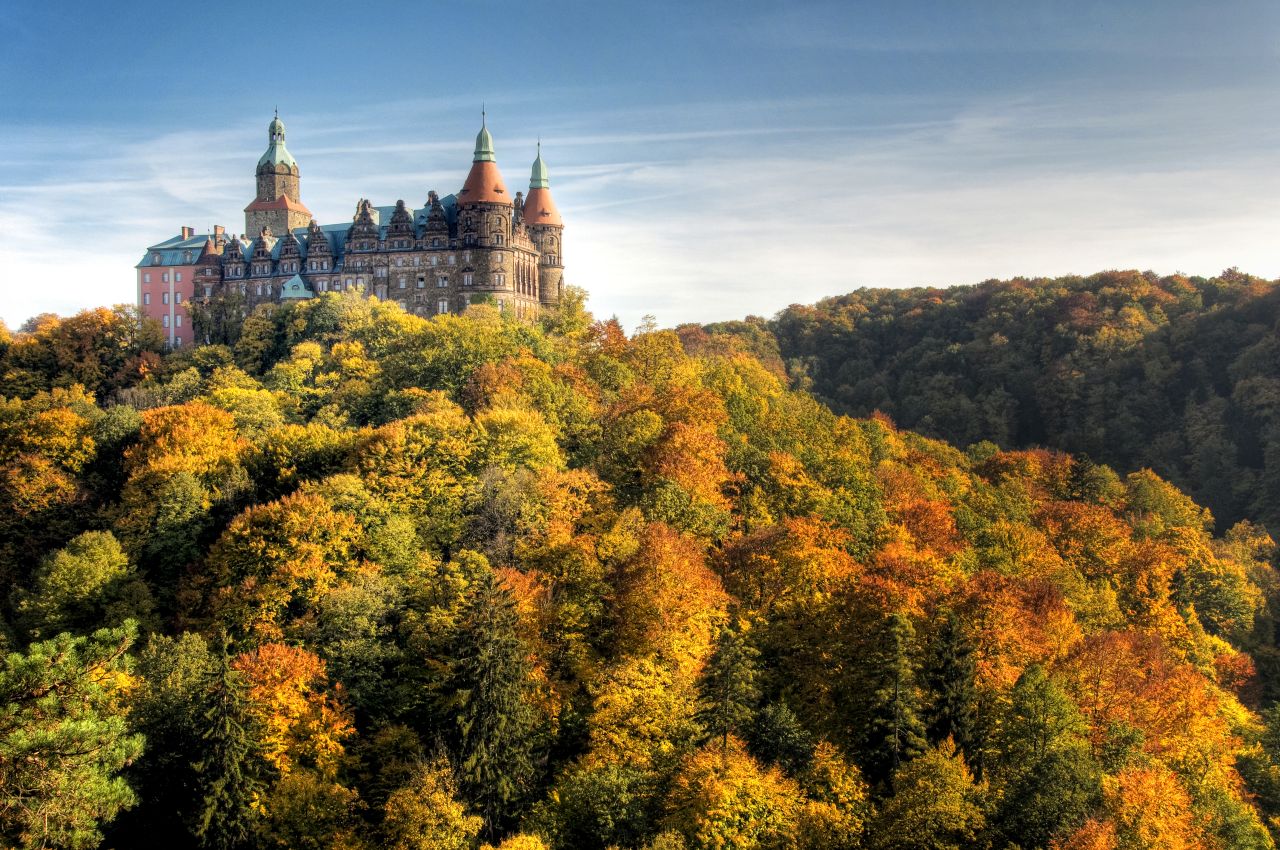 Książ Castle on a hill in the forest outside Walbrzych hides a secret past, some of it yet to be discovered.