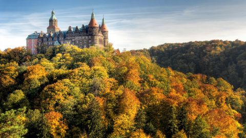 Książ Castle on a hill in the forest outside Walbrzych hides a secret past, some of it yet to be discovered.