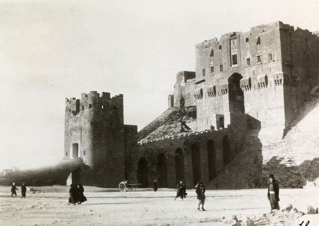 <strong>Snapshot of Syria: </strong>The aviator also visited Syria -- and photographed the 12th century Citadel of Aleppo in 1925. One of the oldest fortresses in the world, the Citadel has since been badly damaged in the ongoing Syrian civil war.