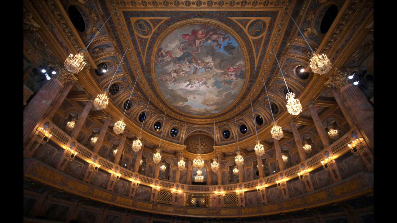 The interior of the Opera Royal de Versailles.