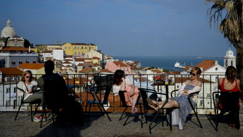 A steep uphill climb to Portas do Sol square is rewarded with a breathtaking view of Lisbon. 