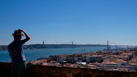Lisbon's Tagus River is a 15-kilometer stretch where you can spy orange commuter ferries and colonies of flamingoes. 