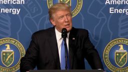 President Donald Trump speaks at the Energy Summit in Washington, D.C. 