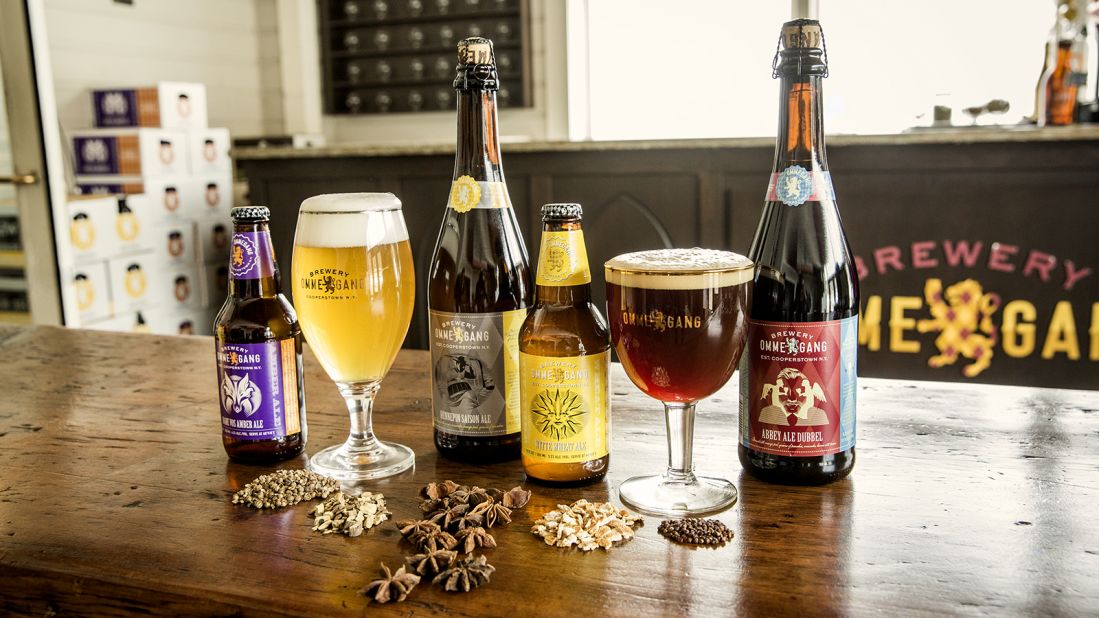 <strong>Brewery Ommegang:</strong> This award-winning brewery pairs its Belgian-style beers with waffles, fries, mussels and other Belgian treats.
