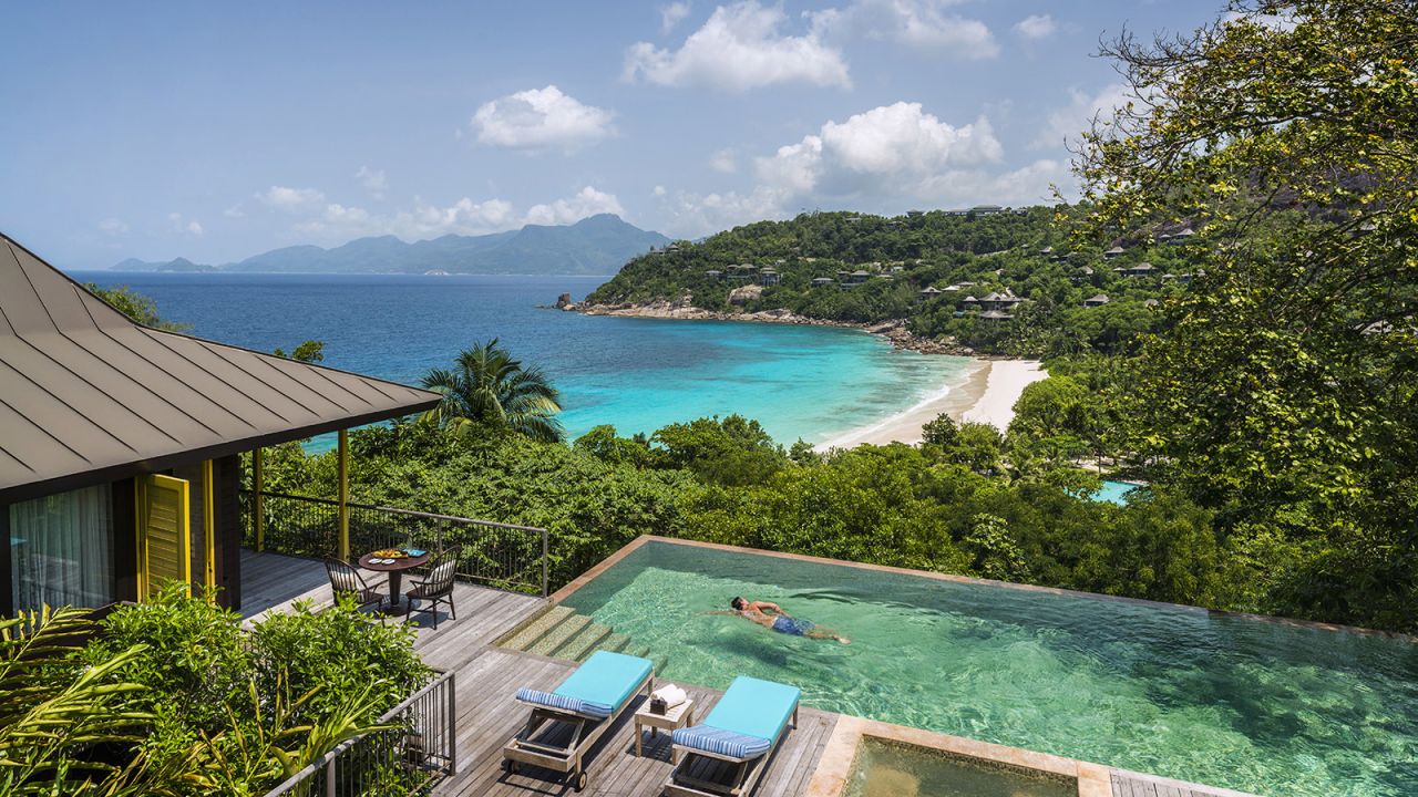 <strong>Four Seasons Seychelles: </strong>The Four Season Seychelles is based along the gorgeous Petite Anse beach in Mahé, with 67 well-appointed villas scattered among a large, lush hill.