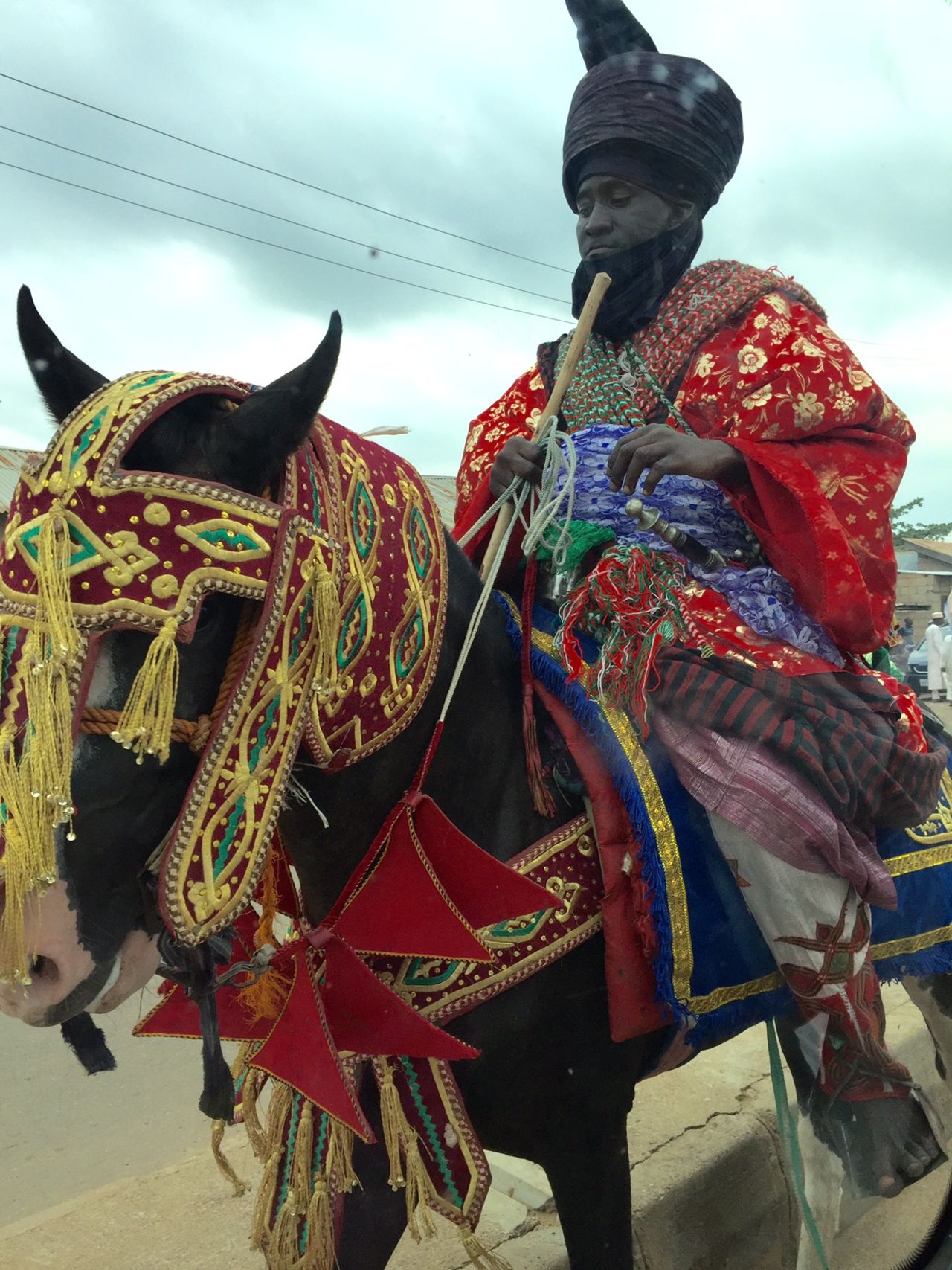 Part of the magnificence of the Durbar is the sheer visual feast of it all. Even the horses are regally adorned, draped festively in cobalt blue and blood red tapestried saddles, with gold fringes hanging from their ornate headgear.