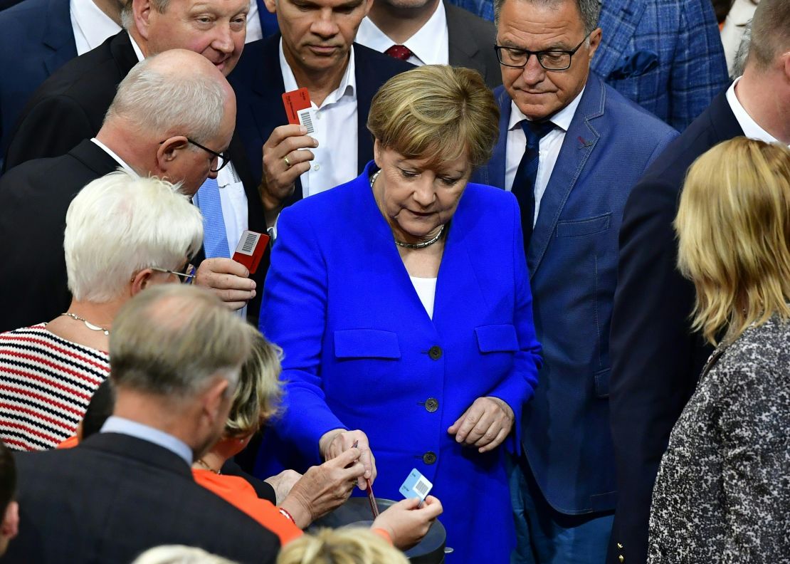 German parliament voted to legalize "Ehe fur alle" in June. Merkel voted against the bill.