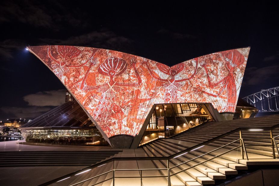 It will be projected onto the sails of the Sydney Opera House every evening.