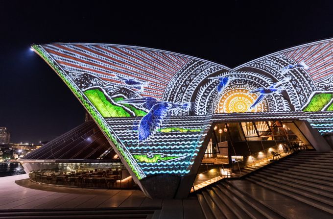 The light show was live-streamed on the Sydney Opera House Facebook Page, and was packed with visitors. <br />