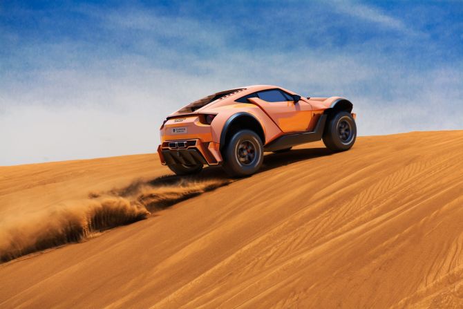 In the past there have been attempts to create a supercar with off-road capabilities. But Dubai-based manufacturer Zarooq Motors claims to be the first to pull off the balancing act between track performance and all-terrain excellence. The Sandracer 500GT aims to combine the luxury and speed of a Lamborghini with the sensibilities of a dune racer. Scroll through the gallery to discover more about the Sandracer 500GT and other luxury takes on off-road cars.