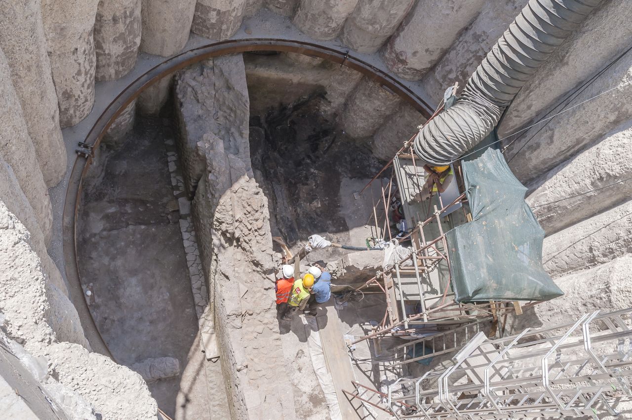 Earlier this summer, the charred remains of a lavish third-century home are the most recent discovery found during the construction of Rome's new metro line. 