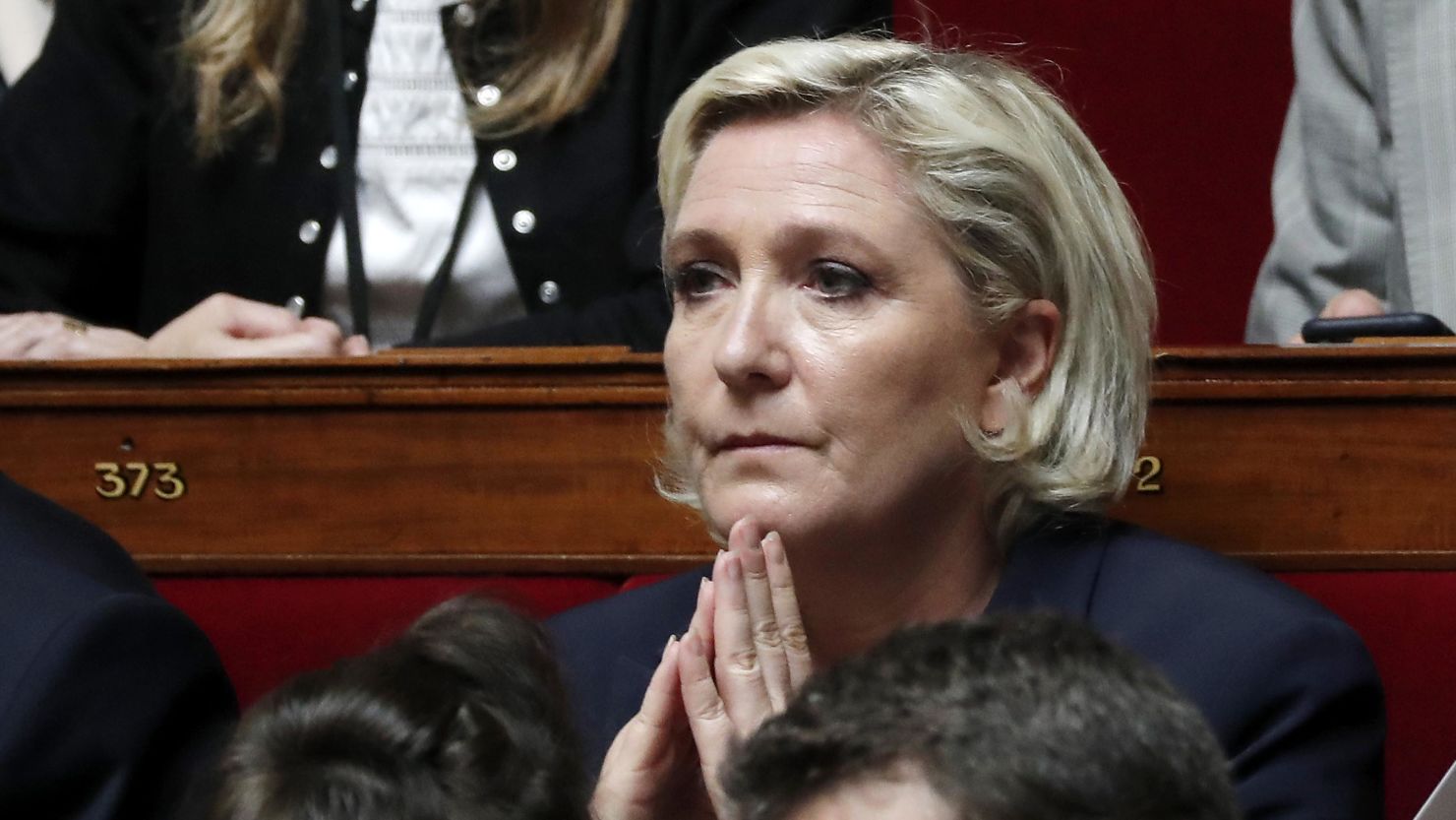 National Front leader Marine Le Pen attends a session of the new French Parliament this week in Paris.
