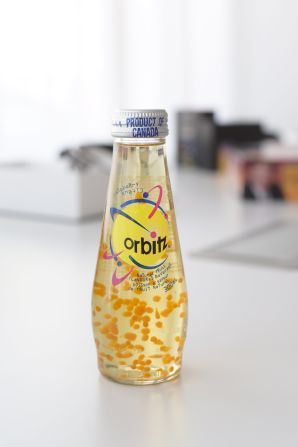 Orbitz was a short-lived soft drink containing small edible balls. The unusual texture and experimental flavor combinations resulted in disappointing sales. The drink disappeared in 1997 after less than a year on the market.