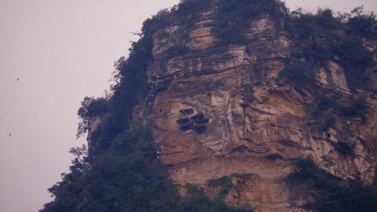 The site in Washi, Yunnan where Wong's organization conducted an archeological excavation.