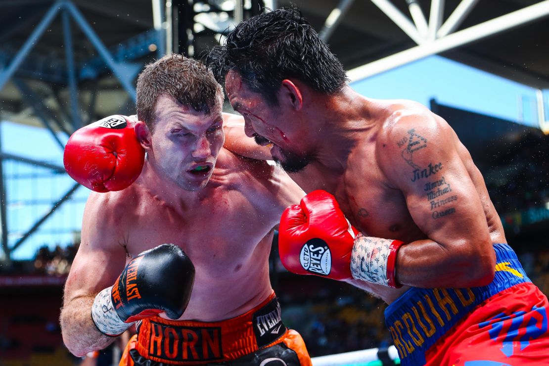 Horn and Pacquiao clash in a fight dubbed the "Battle of Brisbane."