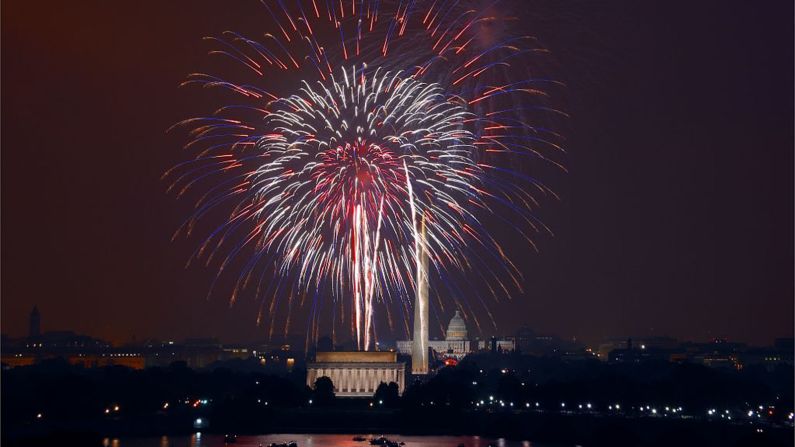 <strong>Washington, DC:</strong> The nation's capital goes all out for Independence Day. In 2019, a <a href="index.php?page=&url=http%3A%2F%2Fwww.pbs.org%2Fa-capitol-fourth%2Fhome%2F" target="_blank" target="_blank">Capitol Fourth concert</a> featuring John Stamos, Carole King, Yolanda Adams and National Symphony Orchestra will precede one of the country's largest firework displays. Click through the gallery for more places with great shows:<br />