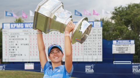 Danielle Kang clinched her first LPGA title at Olympia Fields Country Club, Illinois on Sunday.