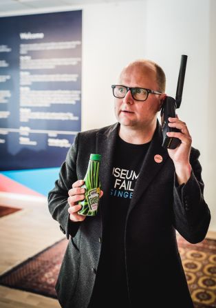 Dr. Samuel West is the founder and curator of Sweden's Museum of Failure. A clinical and organizational psychologist, West (pictured here with Heinz's green ketchup and Iridium, a late 90s satellite phone) wants to erode the stigma around discussing failure.