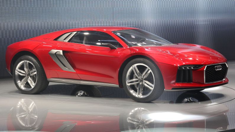 This concept car from Audi, from 2013, features four-wheel-drive and is desert-ready. It has a top speed of 190 mph. 