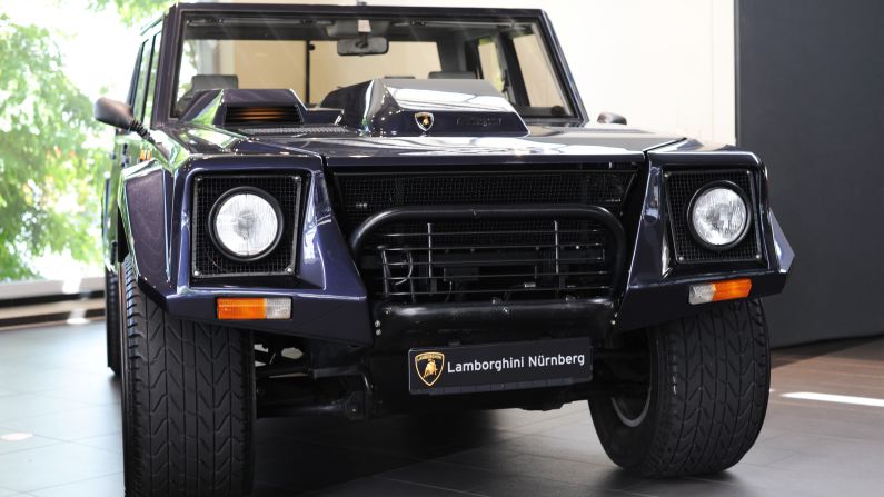 The Lamborghini LM002, produced from 1986 to 1993, was the manufacturer's attempt at creating an off-road vehicle. It was the first four-wheel-drive produced by Lamborghini. It's a 5-speed manual and has a V12 engine. 