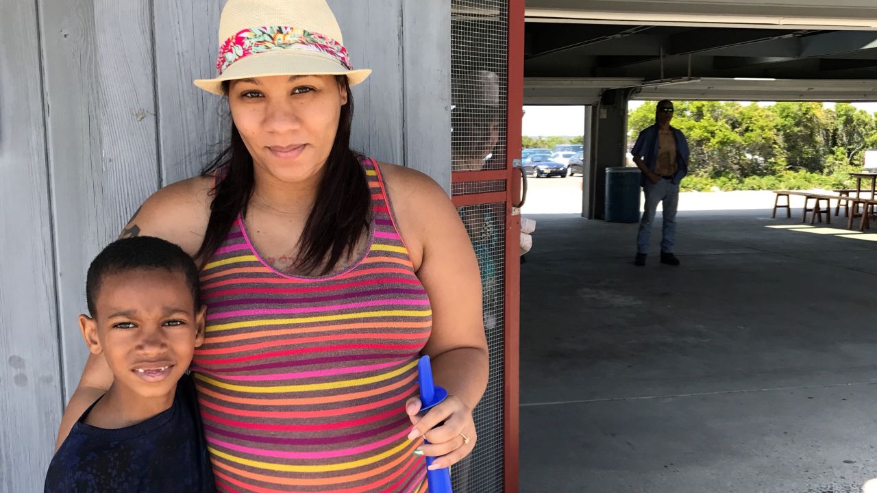 Patricia Salgado, 26, and her son.