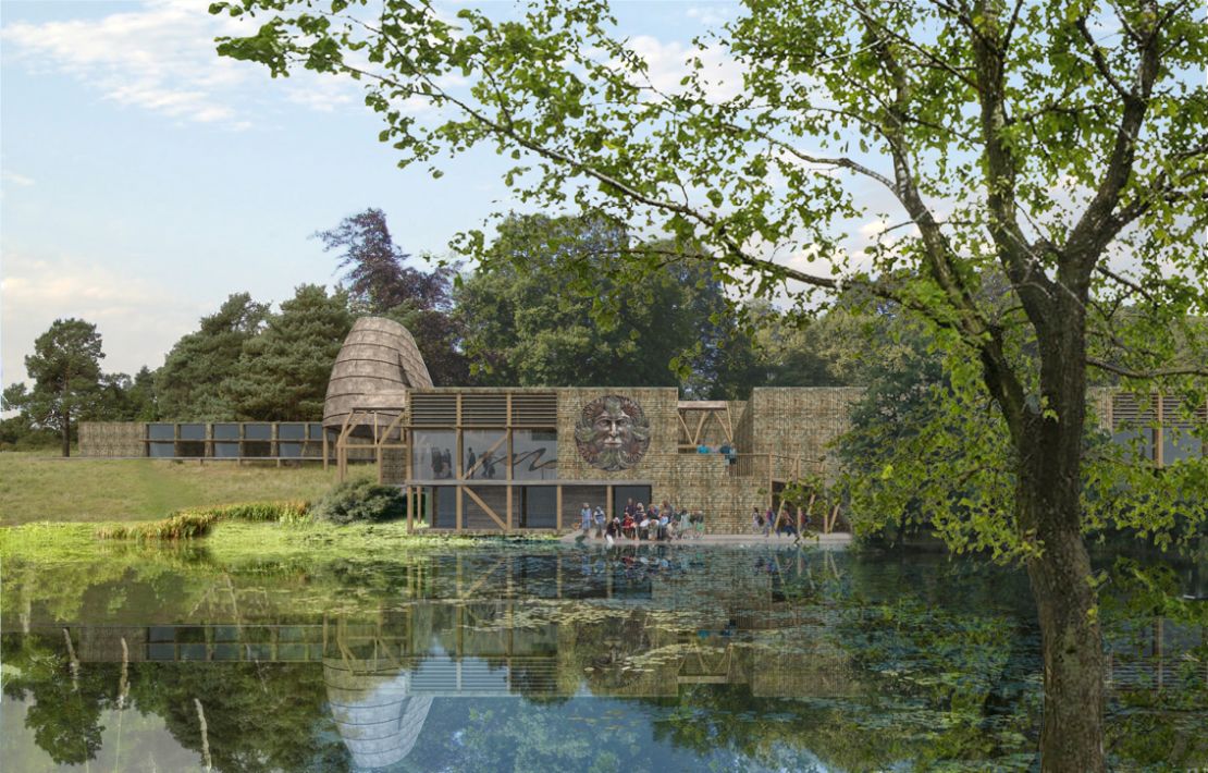 The proposed Eco Woodland Centre in South Devon, England, by Brady Mallalieu Architects would be made entirely of wood to showcase the beauty of natural materials.