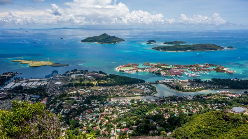 A view from Mahe Seychelles main island.