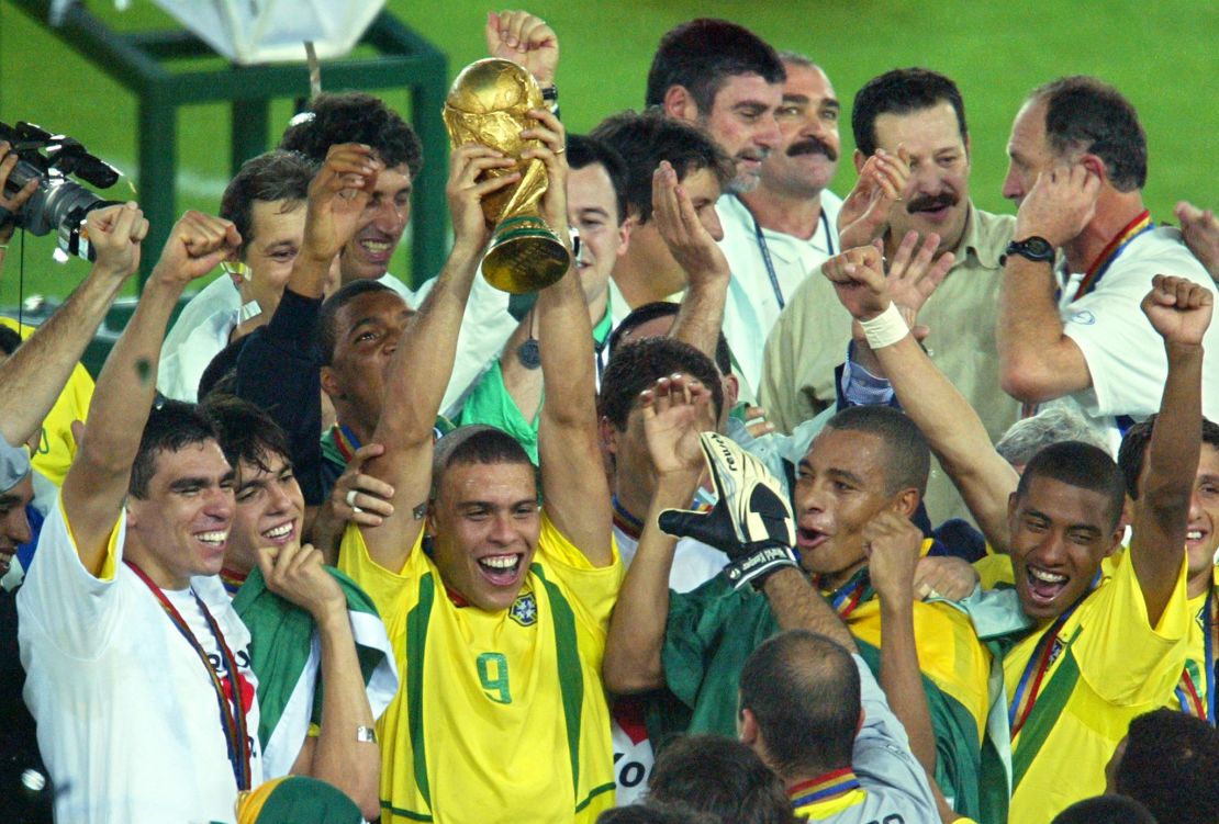 Ronaldo made up for defeat in the 1998 World Cup final by winning in 2002.
