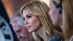 Ivanka Trump listens during an event about the 2017 Human Trafficking Report at the US State Department June 27, 2017 in Washington, DC. (BRENDAN SMIALOWSKI/AFP/Getty Images)