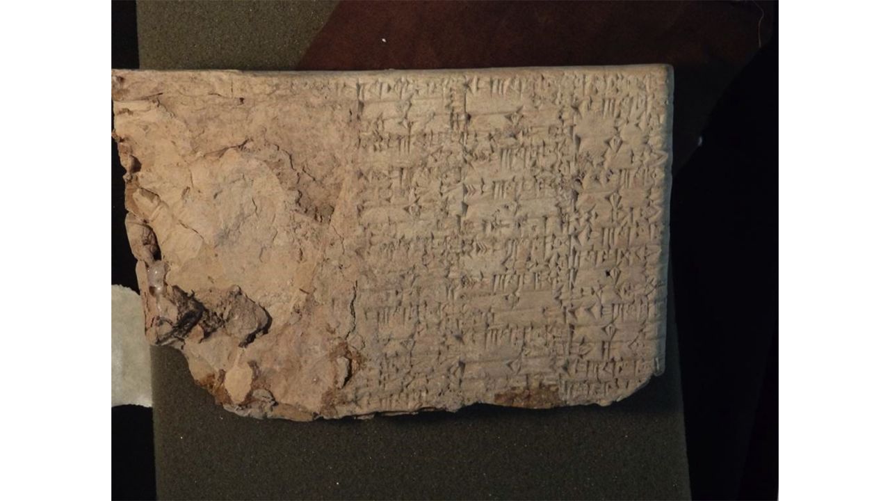 Cuneiform tablet.