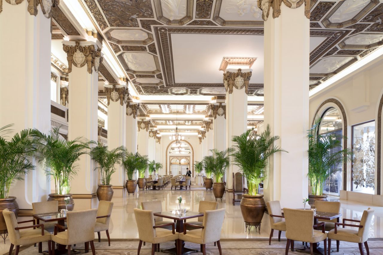 <strong>The Peninsula Lobby: </strong>Afternoon tea is a long-standing tradition at The Peninsula. This colonial hotel opened in 1928 during British rule -- making it the oldest luxury hotel in Hong Kong.
