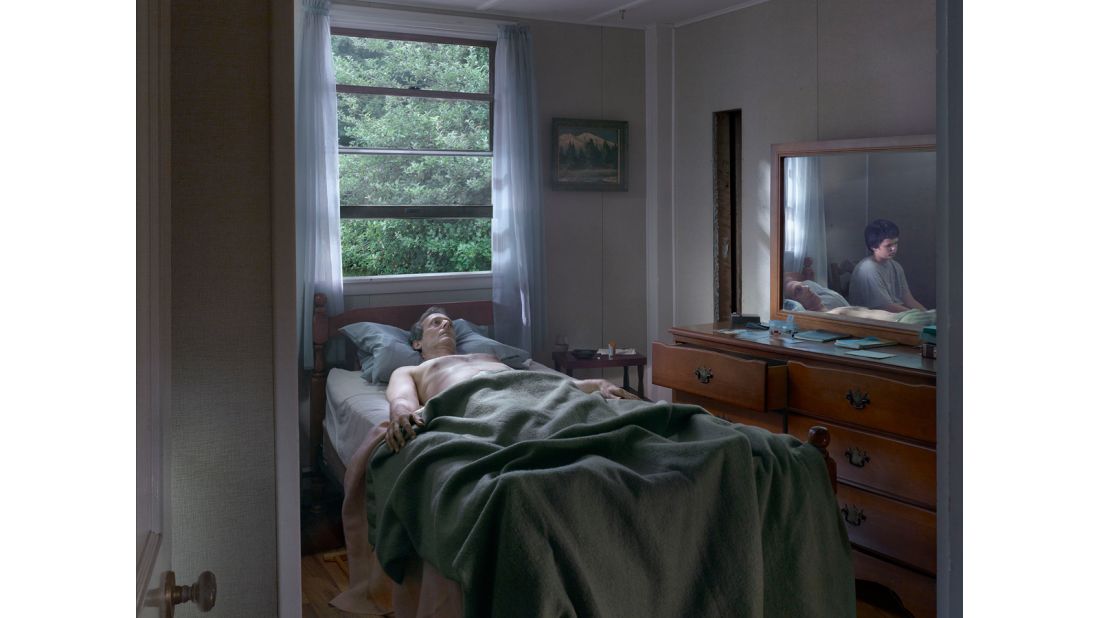 It's a change for Crewdson, who typically sets his photos in small-town America.