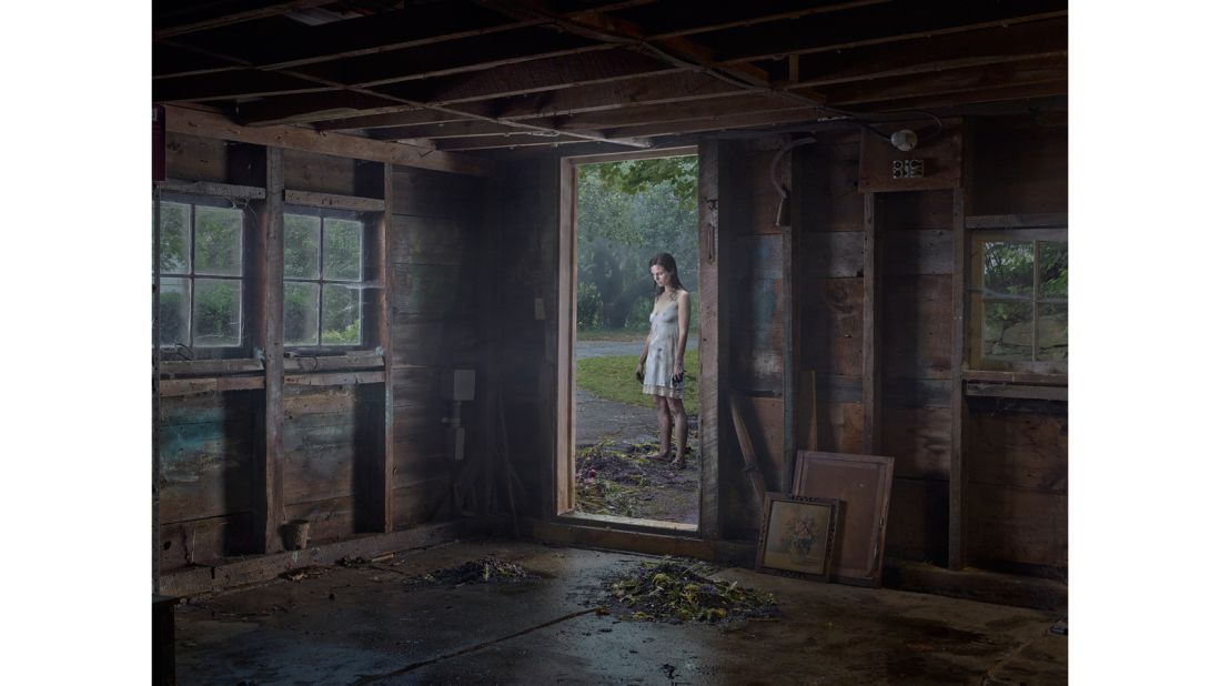 Gregory Crewdson's latest series, "Cathedral of the Pines," was shot in the rural Berkshires in western Massachusetts. 