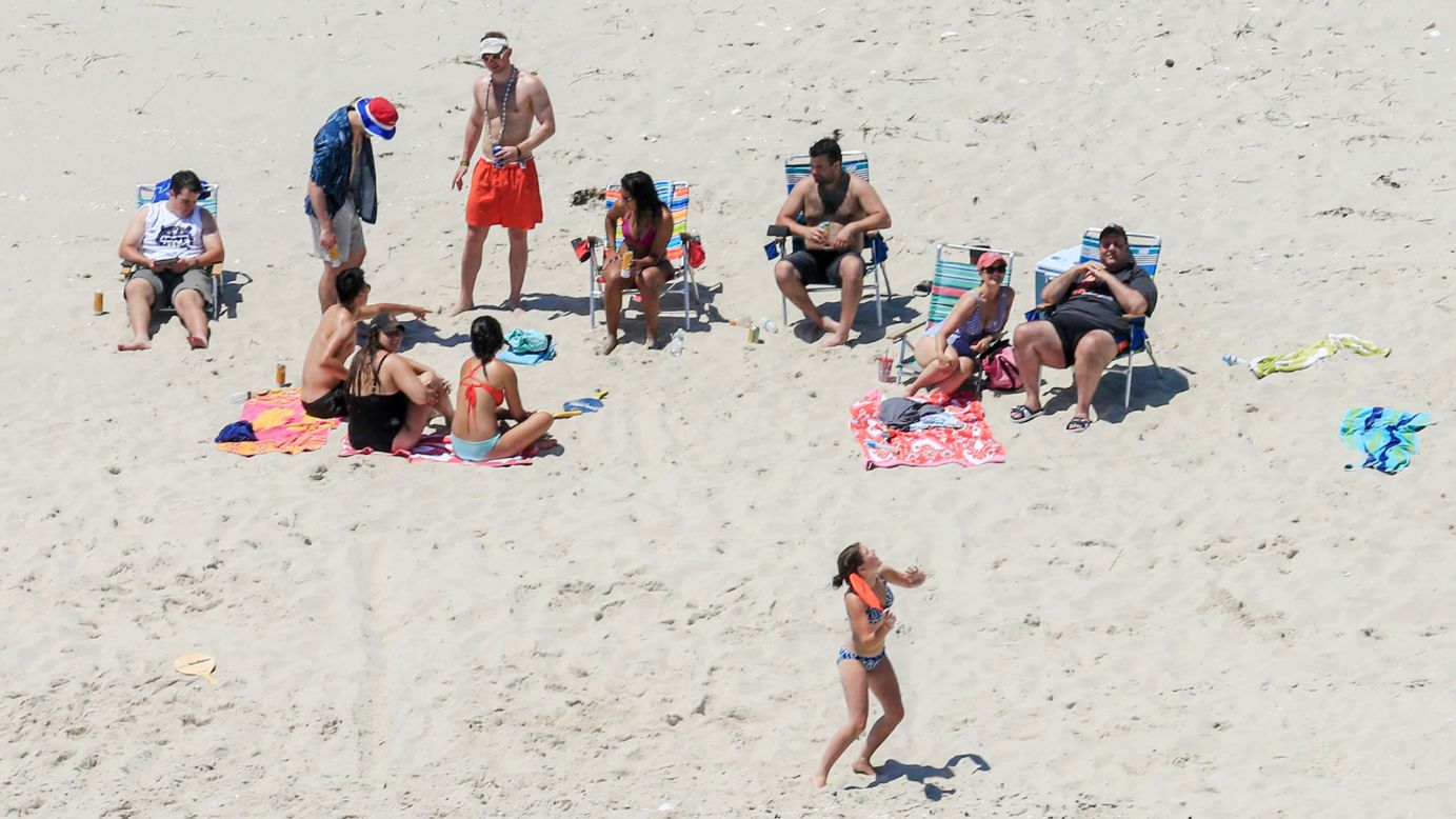 New Jersey Gov. Chris Christie, right, spends time with family and friends at Island Beach State Park, where the governor has a summer residence, on Sunday, July 2. <a href="http://www.cnn.com/2017/07/01/politics/nj-government-shutdown-chris-christie/index.html" target="_blank">They were the only ones there</a> because two days earlier, Christie shut down the state government after the Legislature failed to pass a budget. All state-run tourist attractions were closed to the public.