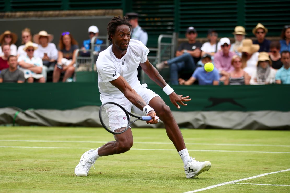 France's Gael Monfils has never advanced past the third round at Wimbledon. 