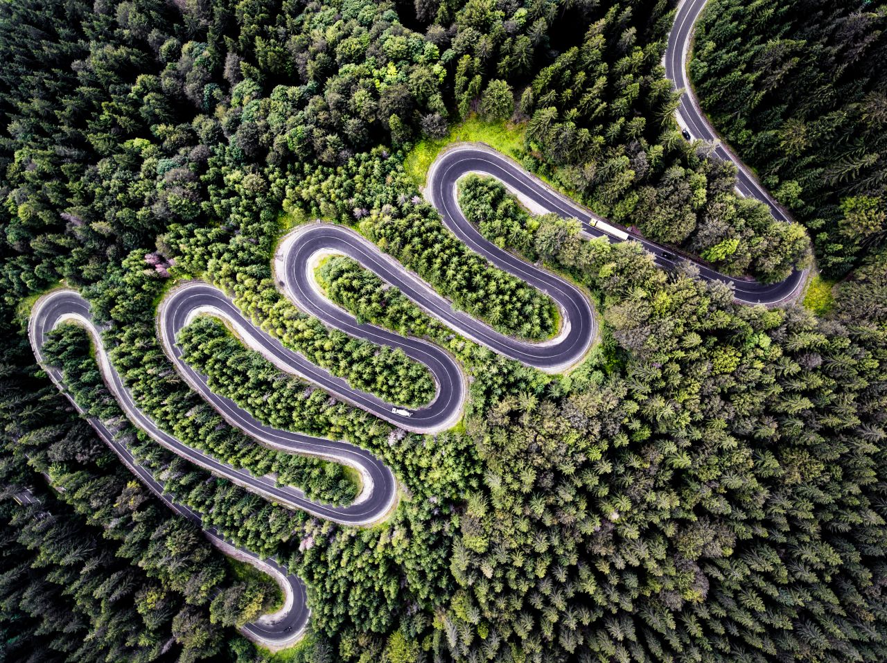 <strong>Vampire view:</strong> Second prize in the nature category went to Calin Stan, who photographed the winding road to Transylvania. "As the legend says, this is the view that Count Dracula himself saw on his nocturnal flight," says Stan. "I love nature and shooting in nature."