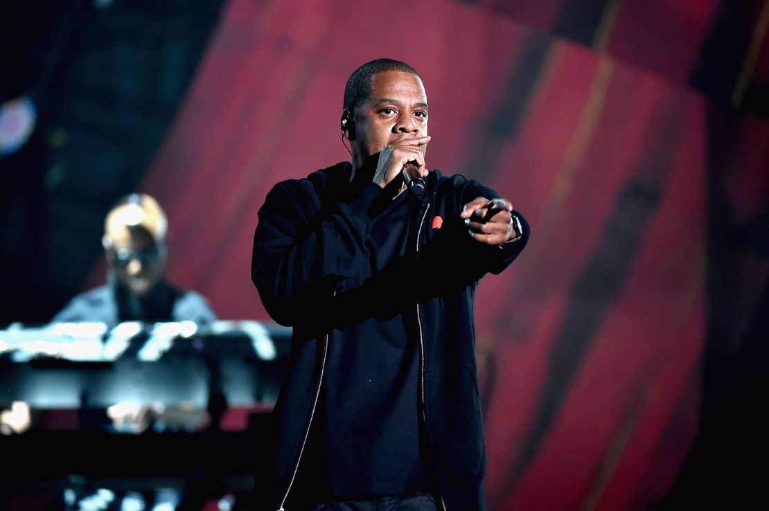 Jay Z performs at the 2014 Global Citizen Festival on September 27, 2014 in New York City.
