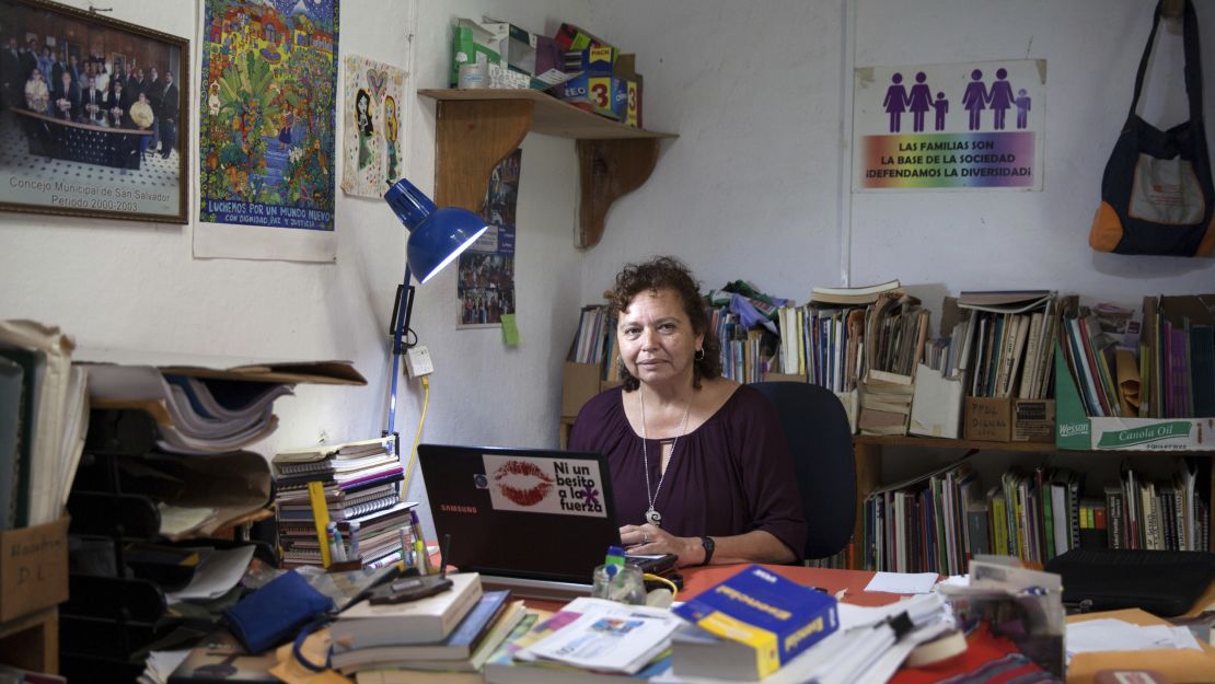 Morena Herrera, a former Marxist guerrilla commander, is now the Director of the San Salvador Feminist Collective.