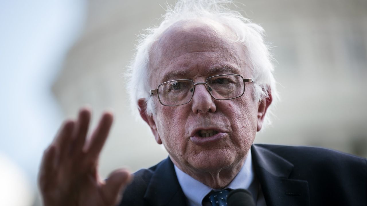 WASHINGTON, DC: U.S.  Sen. Bernie Sanders (I-VT) speaks about health care on Capitol Hill, June 26, 2017 in Washington, DC. Sanders and Rep. James Clyburn (D-SC) are introducing the Community Health Center and Primary Care Workforce Expansion Act. (Drew Angerer/Getty Images)