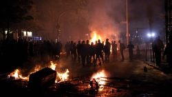 Anarchists riot in the Sternuschanze of Hamburg, Germany on June 6, following the first day of the G20 summit.