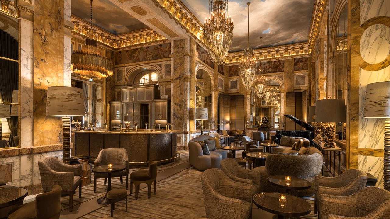 <strong>Les Ambassadeurs: </strong>The 60-seat bar is a popular hangout for celebrities like Karl Lagerfeld, who designed two luxury suites in the Crillon. 