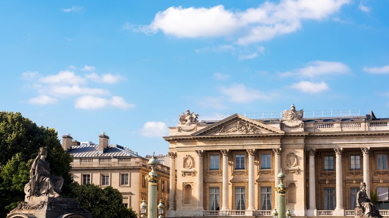 <strong>Hôtel de Crillon:</strong> Originally built in the 1700s, this classic Paris hotel is located on the Place de la Concorde.