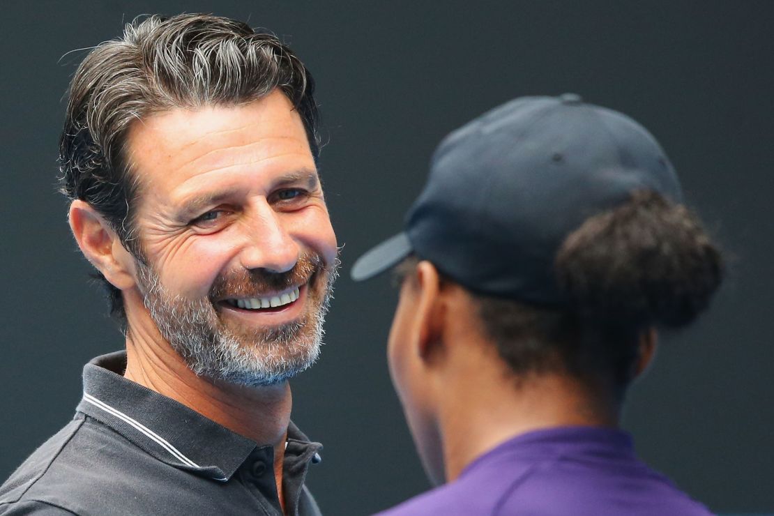 As well as coaching, Mouratoglou also works as a TV pundit.