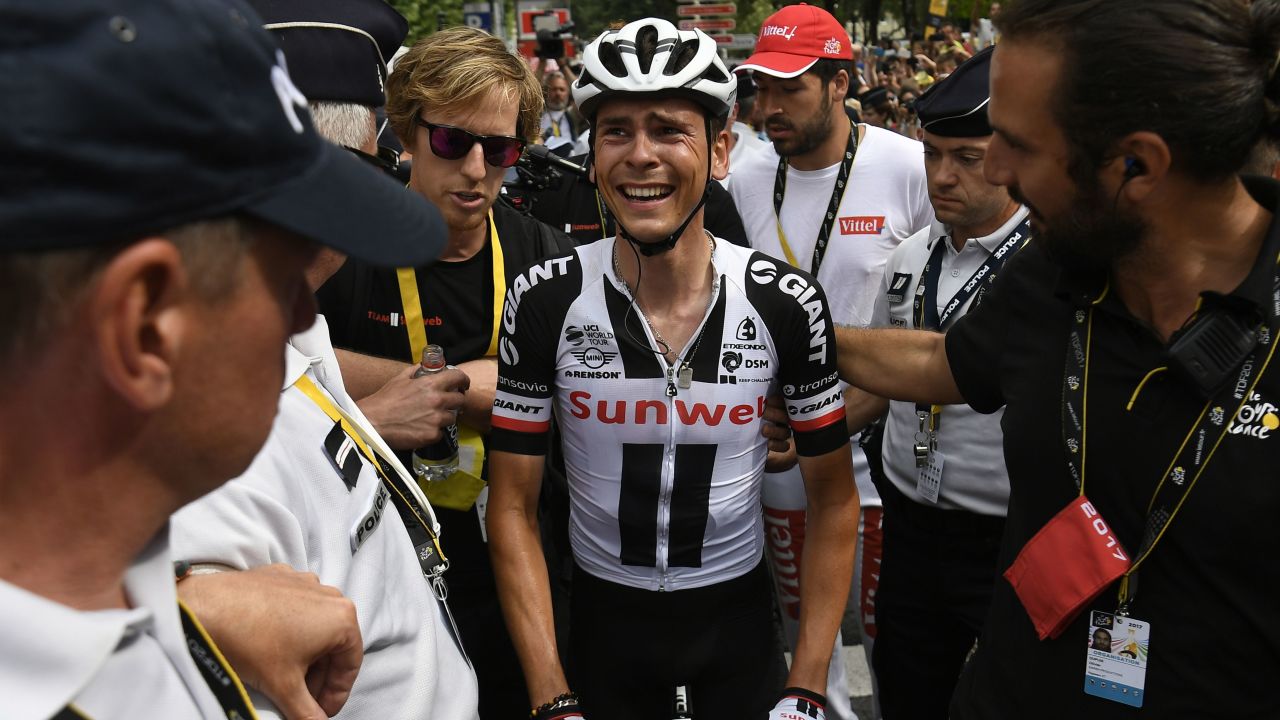 "I thought that I had won," said second-placed Barguil, disconsolate after the photo finish. "It's hard but that's sport."