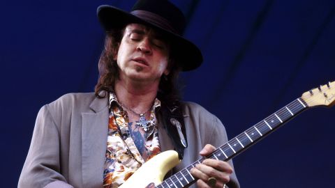 We'll give Stevie Ray Vaughan a pass for this one.