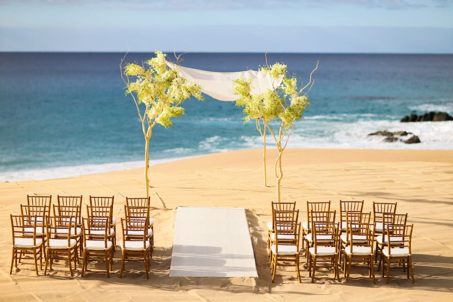 <strong>For a beach wedding -- The Resort at Pedregal, Mexico:</strong> The resort is in the luxurious setting of Cabo San Lucas, a popular getaway for celebrities and jet-setters. 